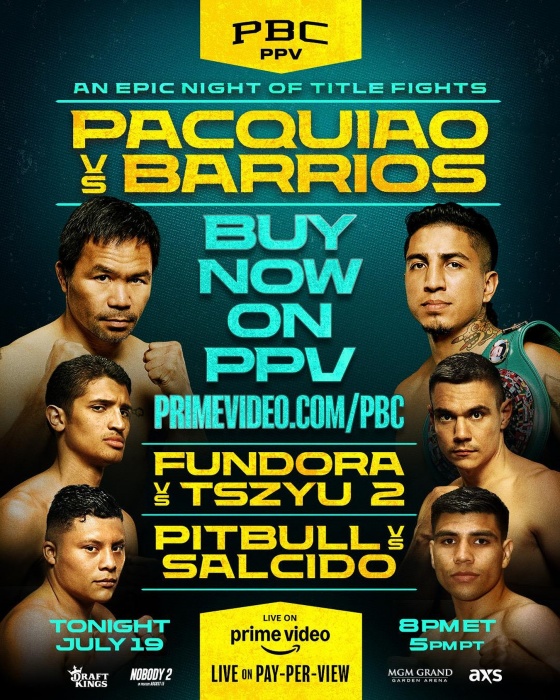 比賽海報。（翻攝自FB@Manny Pacquiao）